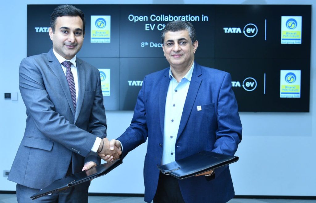 BPCL and Tata partner to setup 7000 EV chargers by 2024