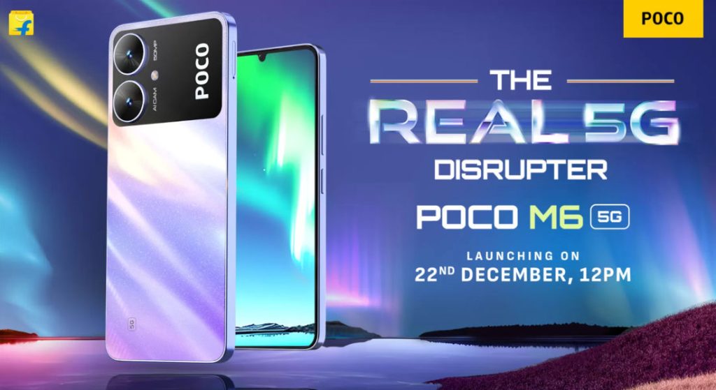 POCO M6 5G launching in India on December 22