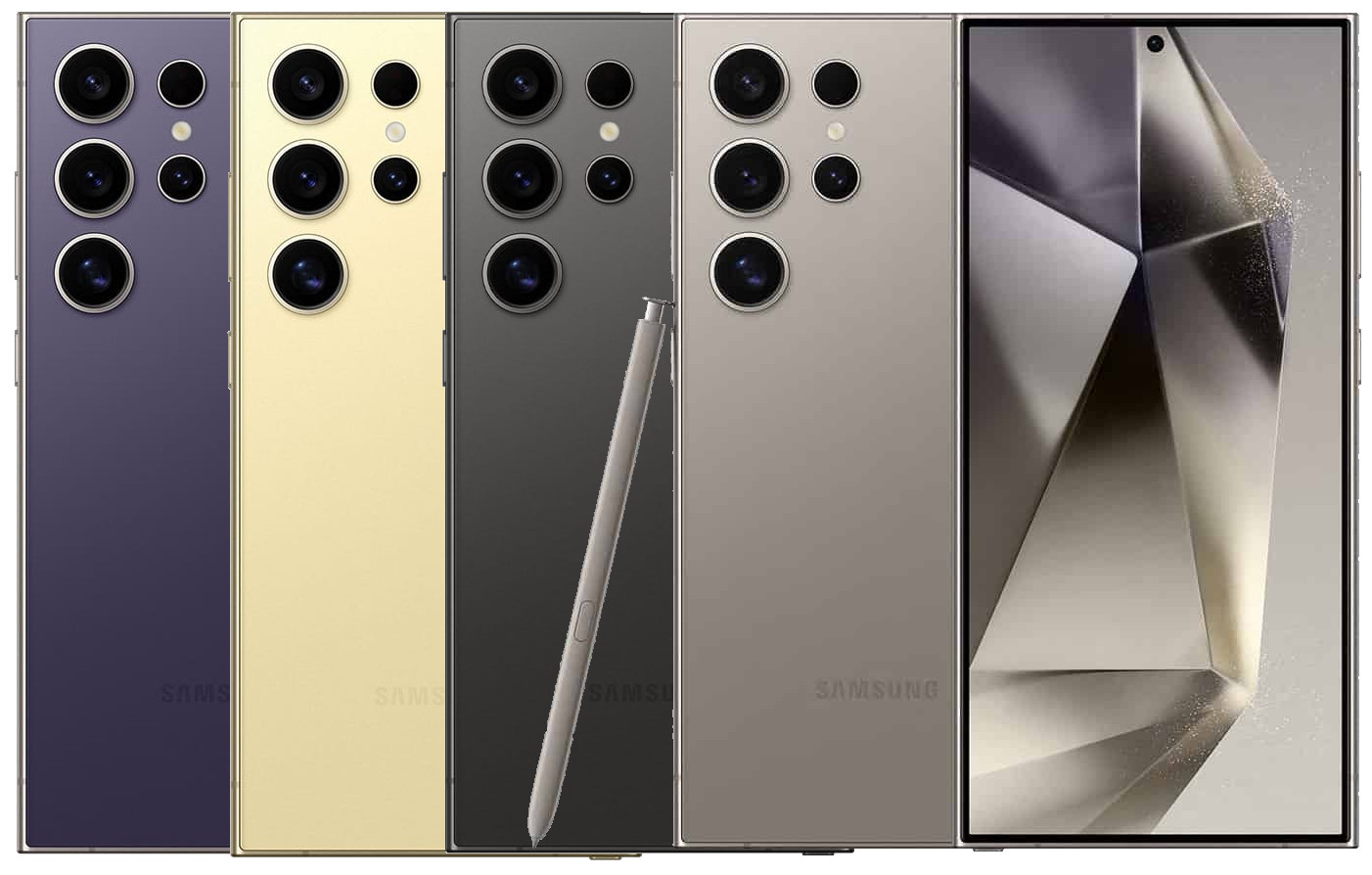Samsung Galaxy S24 Ultra and Galaxy S24 press renders, Jan 17