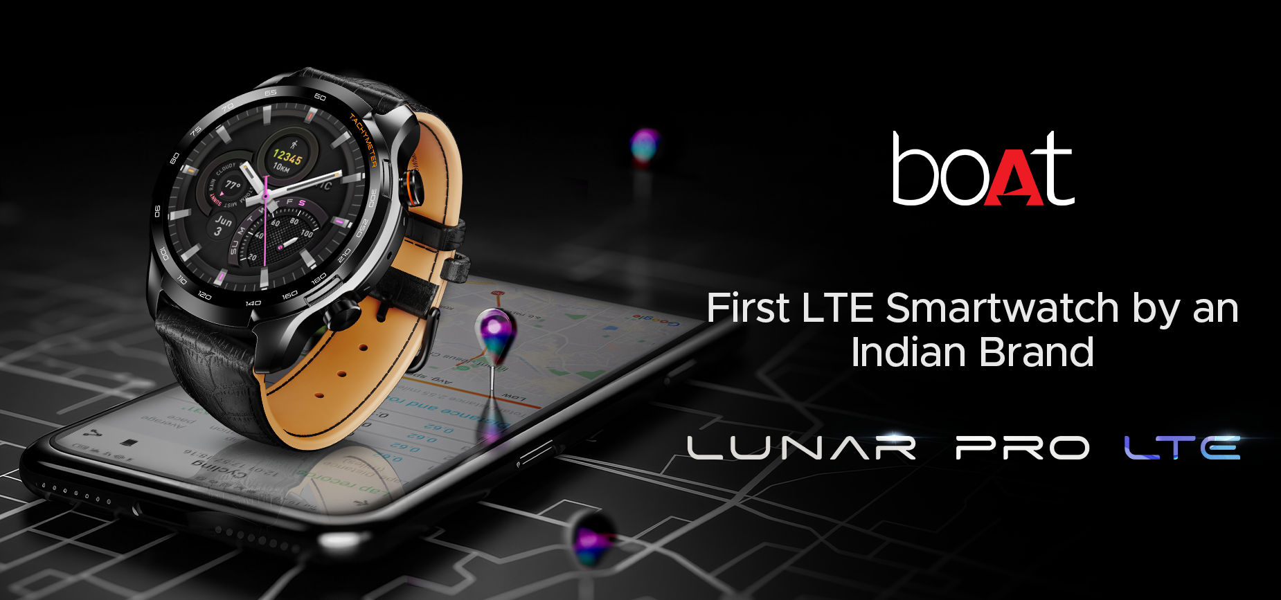 boAt Lunar Pro LTE with 1.39″ AMOLED display, GPS, eSIM support