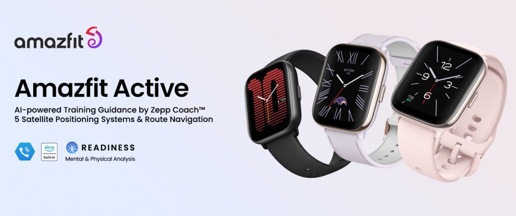 Amazfit Active with 1.75″ AMOLED display, Bluetooth Calling, GPS launching in India on February 10