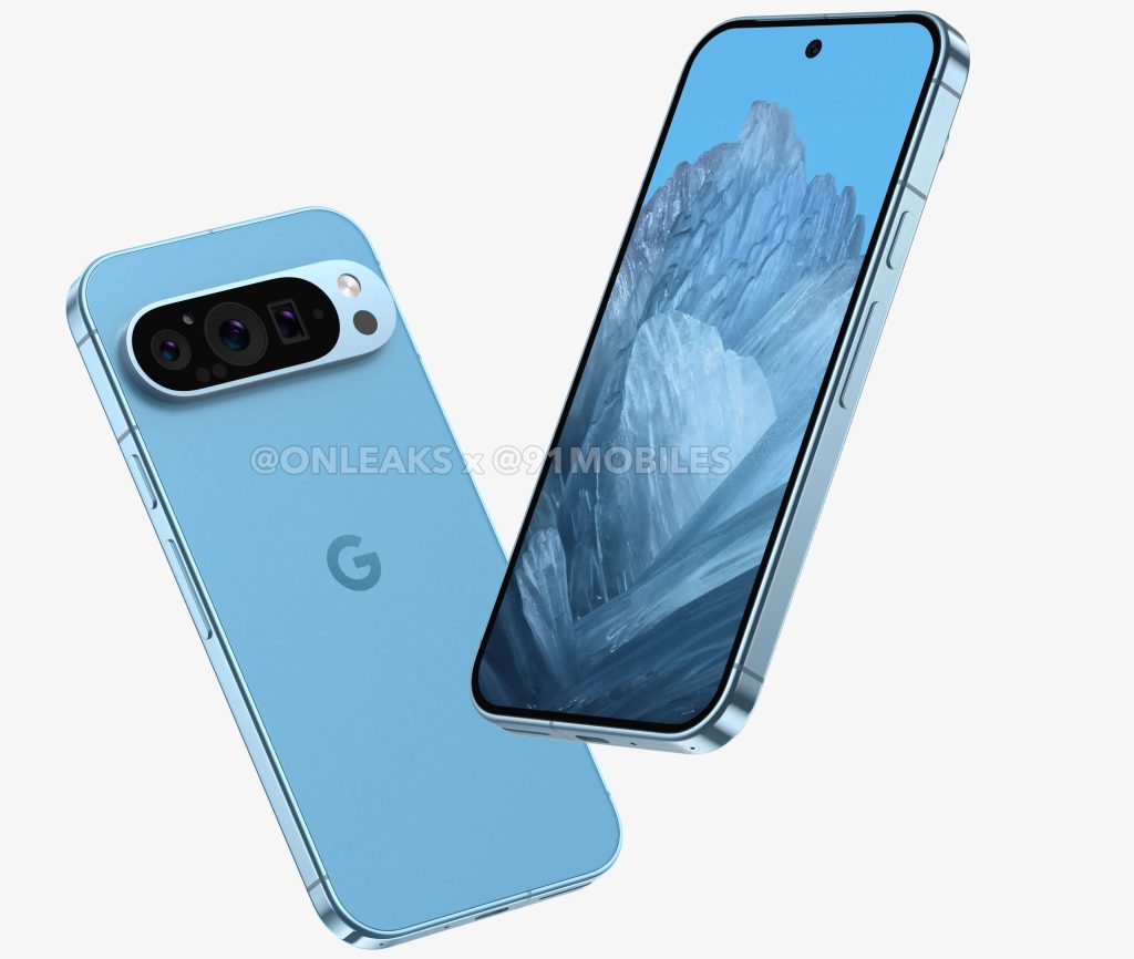 Google Pixel 9 with 6.1″ display, telephoto camera surfaces in renders