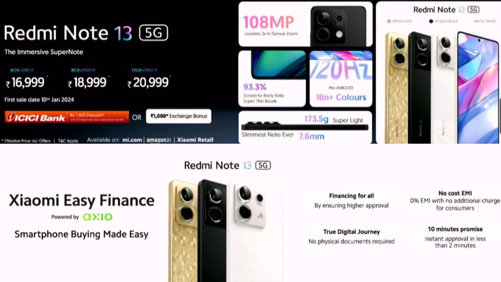 Xiaomi Redmi Note 13 256GB - Price in India, Full Specs (28th