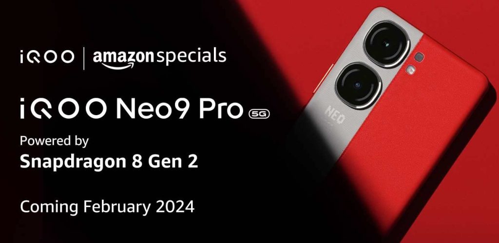 iQOO Neo9 Pro with Snapdragon 8 Gen 2 launching in India in February