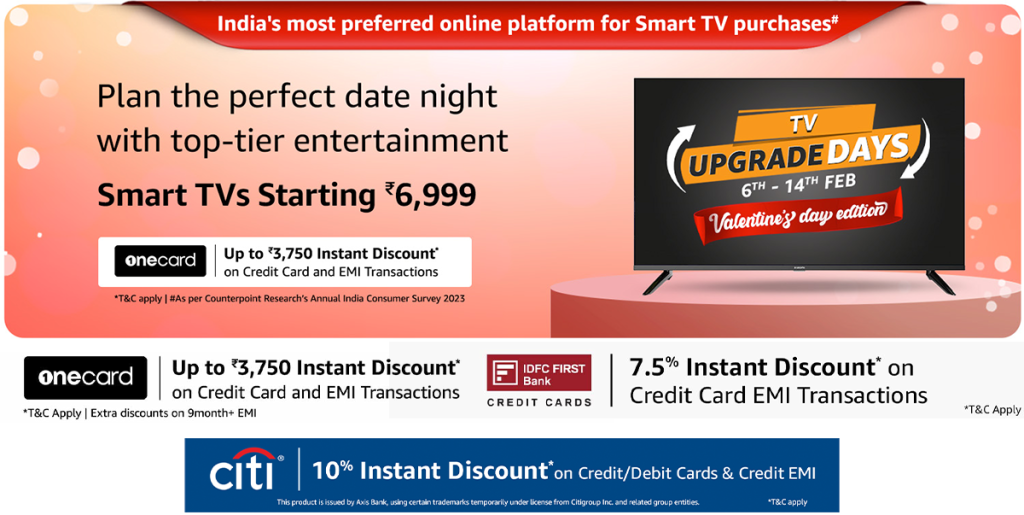 Amazon TV Upgrade Days Sale: Top Deals on Smart TVs