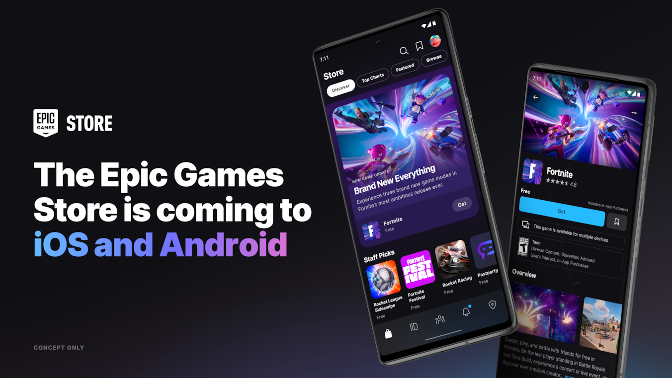 Epic Games Store for Android and iOS officially announced, coming later  this year