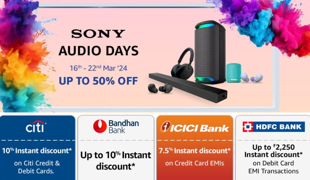 Amazon Sony Audio Days sale: Top Deals on soundbars, headphones and more