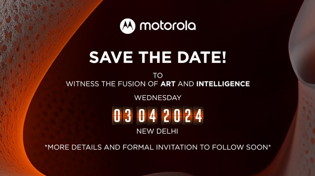 motorola India schedules an event on April 3 — motorola edge 50 Pro expected