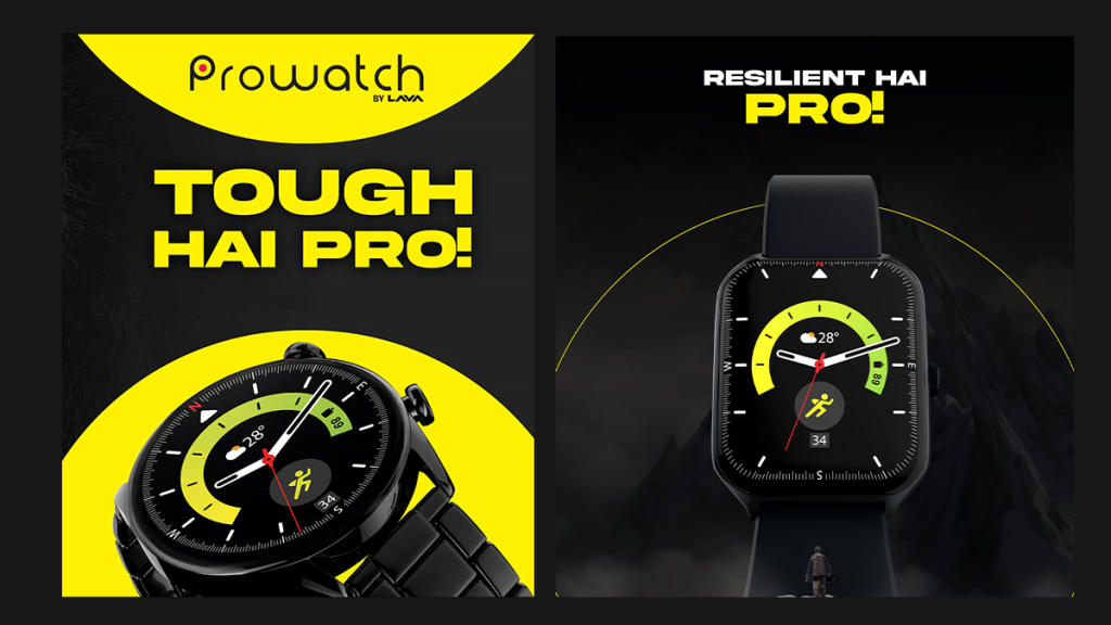 Prowatch ZN and Prowatch VN by Lava Bluetooth calling smartwatches launched