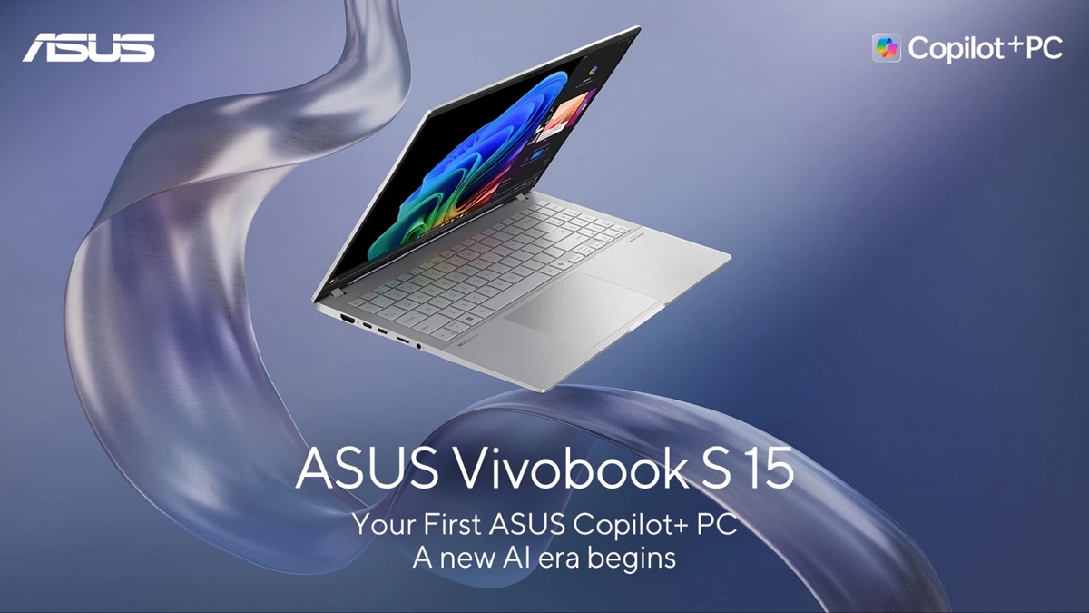 ASUS Vivobook S 15 Copilot+ PC with 15.6″ 3K OLED 120Hz display