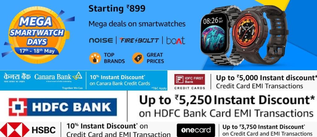Amazon Mega Smartwatch Days Sale: Deals starting at just Rs. 899