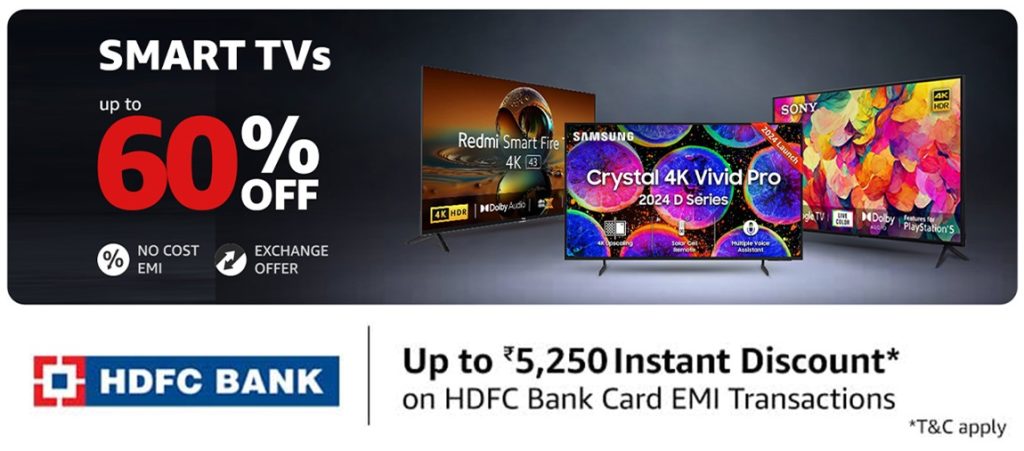 Amazon Smart TVs Sale: Deals on newly launched Smart TVs