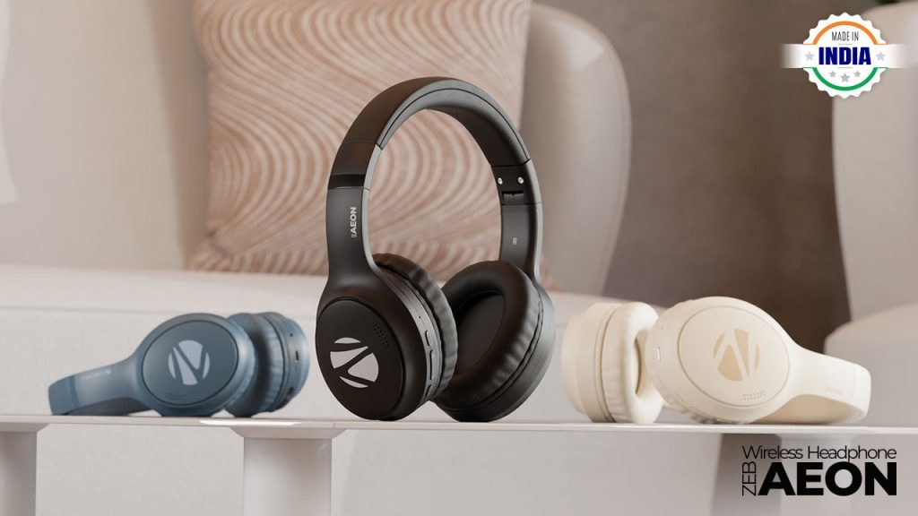 Zebronics Zeb-Aeon wireless headphones with ANC, up to 110h playback launched at an introductory price of Rs. 1999
