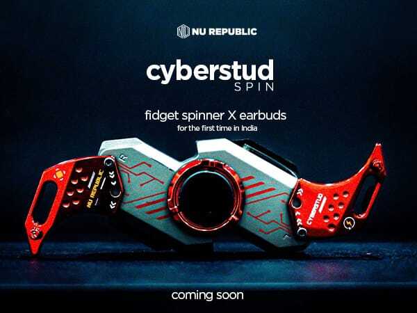 Nu Republic ‘Cyberstud SPIN’ fidget spinner earbuds teased ahead of India launch