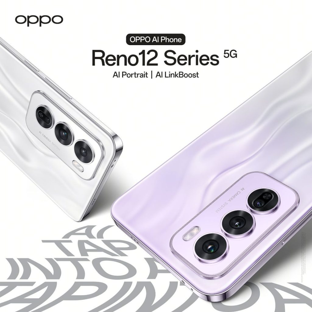 Custodia In Pelle PU Con Farfalla Per Oppo Reno 12 Pro 5G, Portafoglio Con Slot E Supporto, Blu