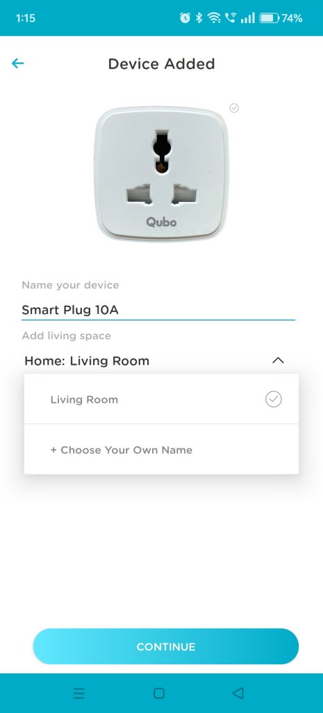 Qubo Smart Plug 10A Review - Setup