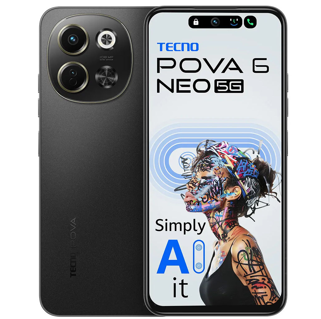 TECNO POVA 6 NEO 5G with 6.67″ 120Hz display, Dimensity 6300, up
