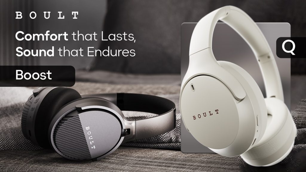 Launch of BOULT Boost headphones with hybrid ANC up to 33 dB and BOULT Q