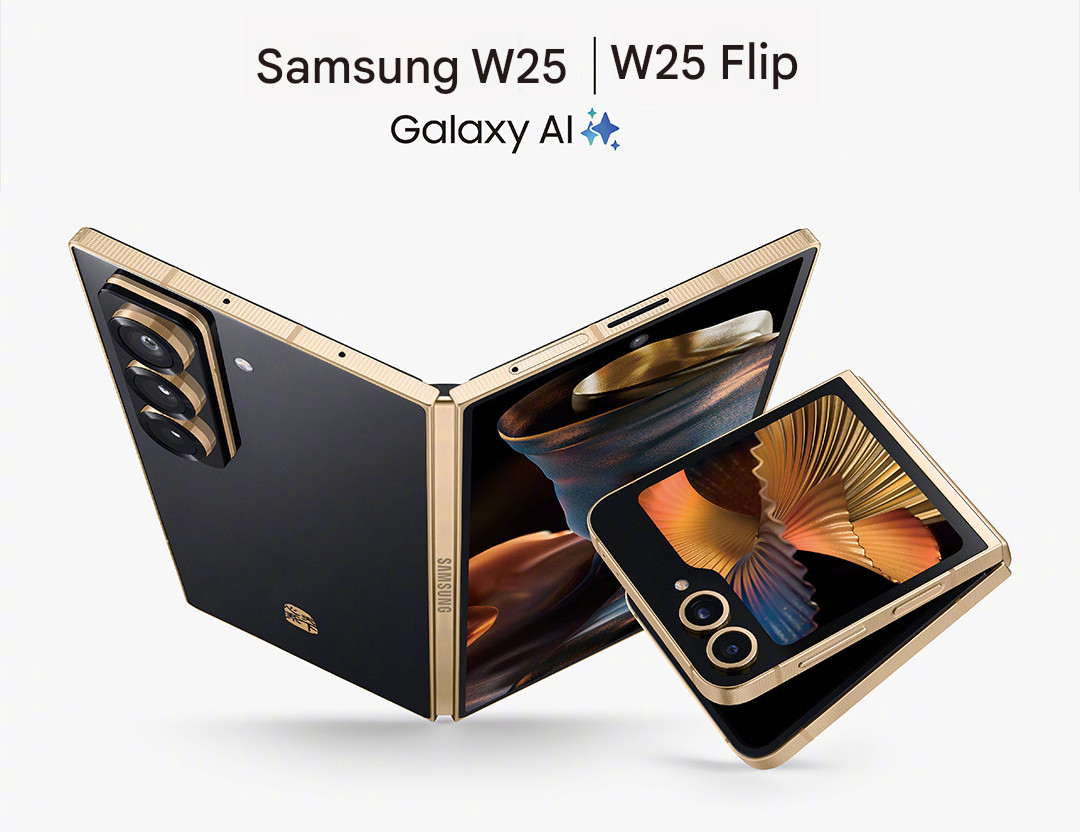 Samsung W25 with 8″ foldable AMOLED display and W25 Flip announced