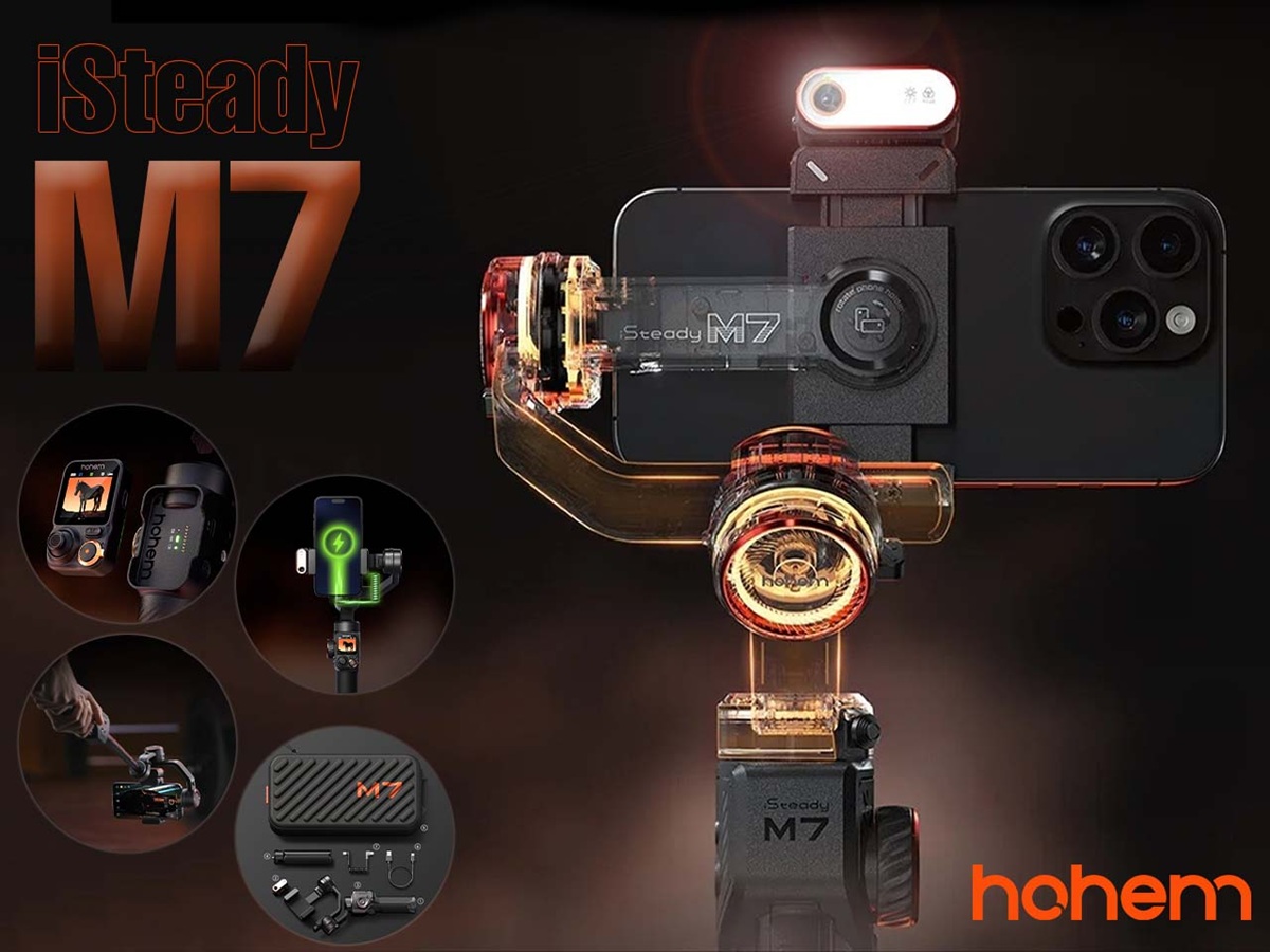 Hohem iSteady M7 with 3-Axis stabilization, AI tracking launched
