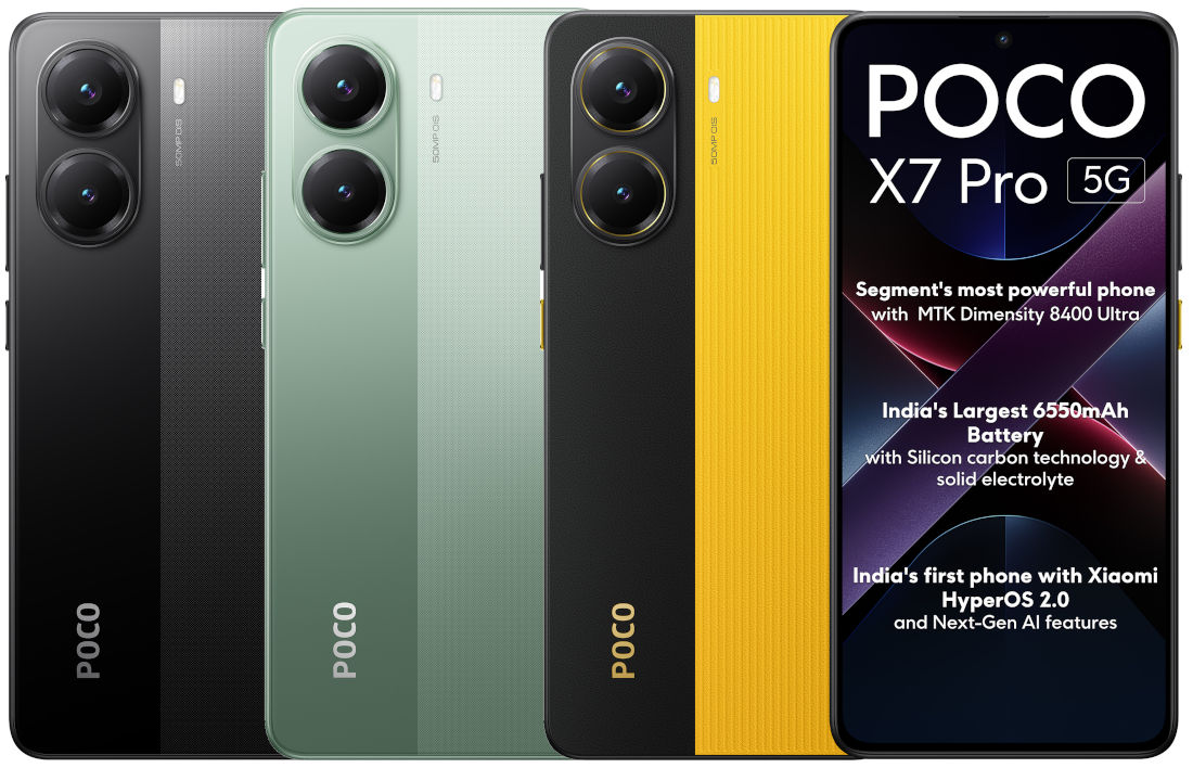 POCO X7 Pro with 6.67″ 1.5K 120Hz OLED display, Dimensity 8400