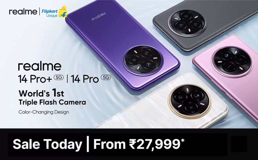 realme 14 Pro Series 5G and realme Buds Wireless 5 ANC go on sale in India today with launch offers