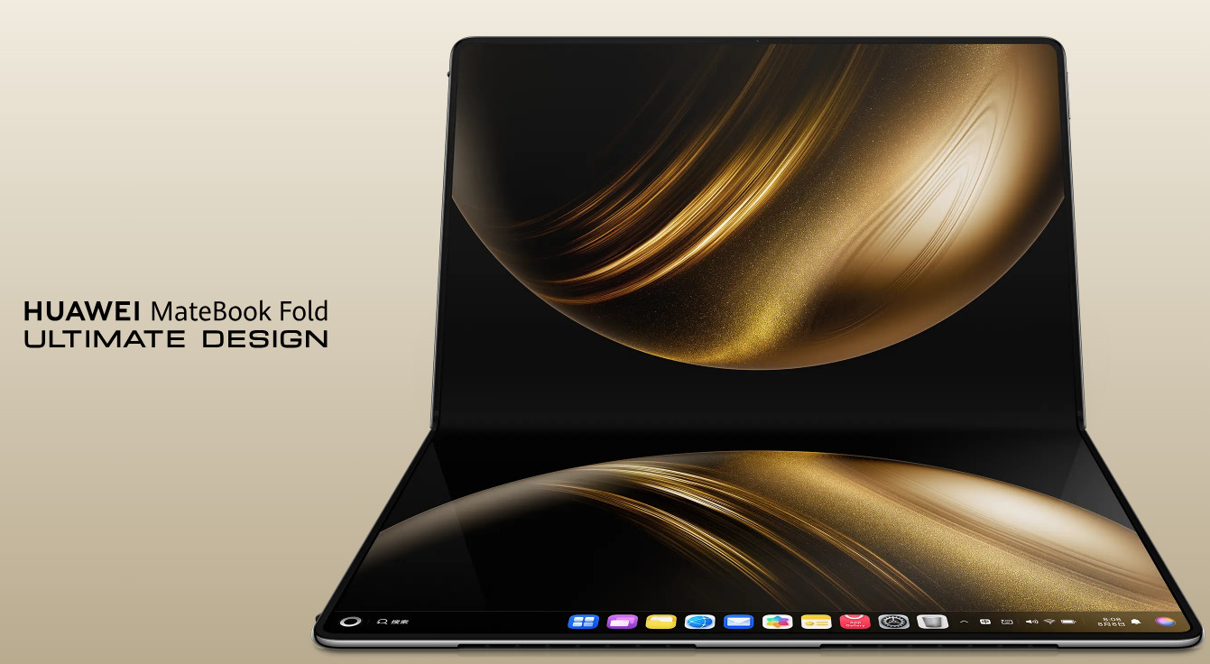 HUAWEI MateBook Fold ULTIMATE DESIGN with 18″ 3.3K foldable LTPO OLED screen, HarmonyOS 5 announced