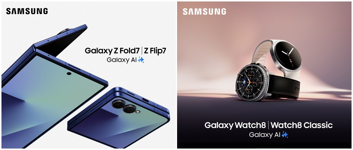 Samsung Galaxy Z Fold7, Z Flip7, Z Flip7 FE, Watch8, Watch8