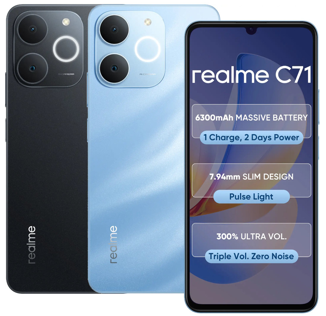 Thay Màn Hình Realme C71 4G Tại Đà Nẵng – Giá Tốt, Lấy Ngay, Bảo Hành Rõ Ràng 5 realme C71 with 6.67″ 90Hz display, Military-Grade durability, 6300mAh battery launched in India starting at Rs. 7,699