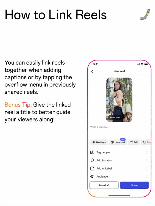 Instagram Rilis Fitur Link Reels Buat Bikin Series 2 How to Link Reels