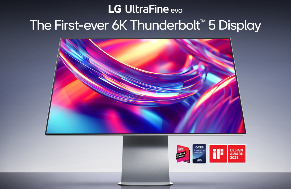 LG UltraFine evo 32″ 6K monitor with Thunderbolt 5 unveiled