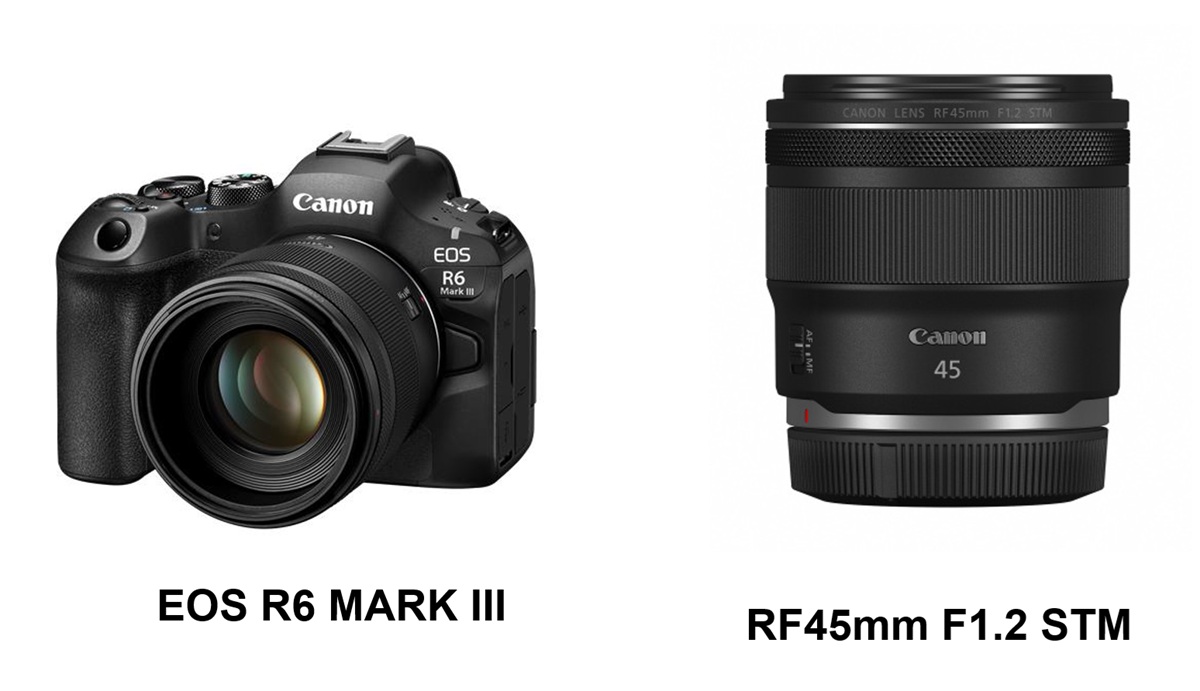 Canon EOS R6 MARK III full-frame mirrorless camera with RF45mm F1