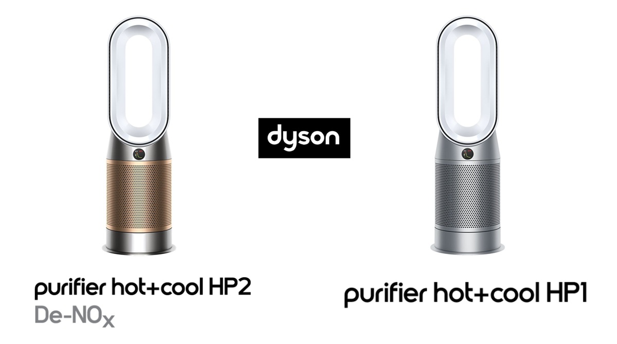 Dyson Purifier Hot+Cool HP2 De-NOx and HP1 with Air Multiplier