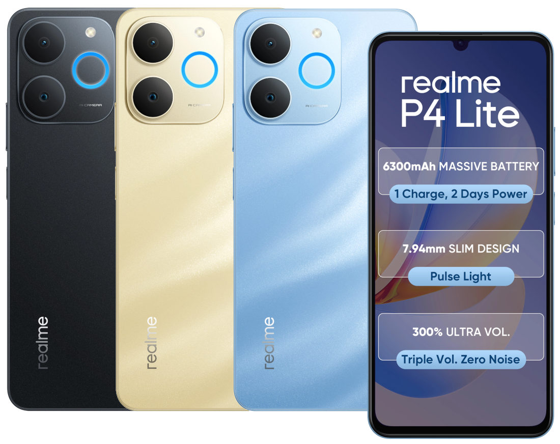 realme P4 Lite 4G with 6.67″ 90Hz display, 6300mAh battery launched in  India starting at an effective price of Rs. 7999