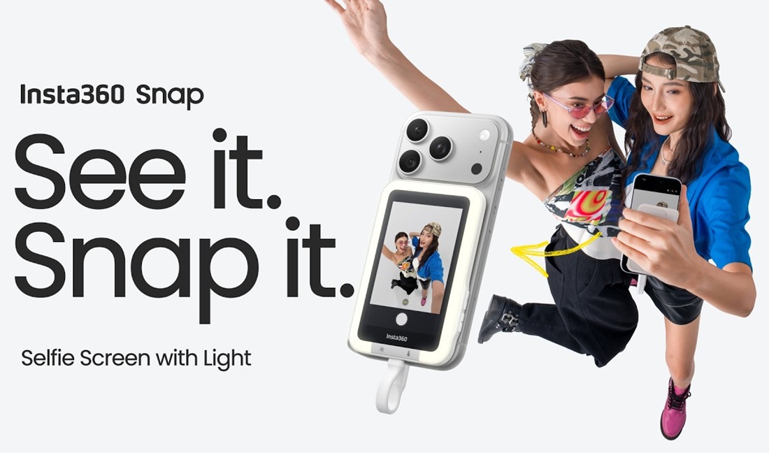 Insta360 Snap Selfie Screen magnetic monitor announced