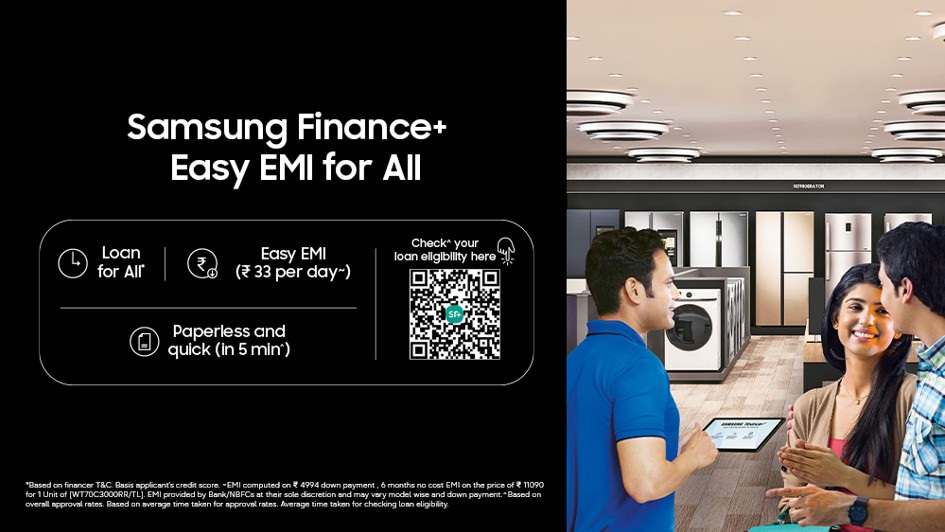 Samsung Finance+ now available for Bespoke AI Appliances in India