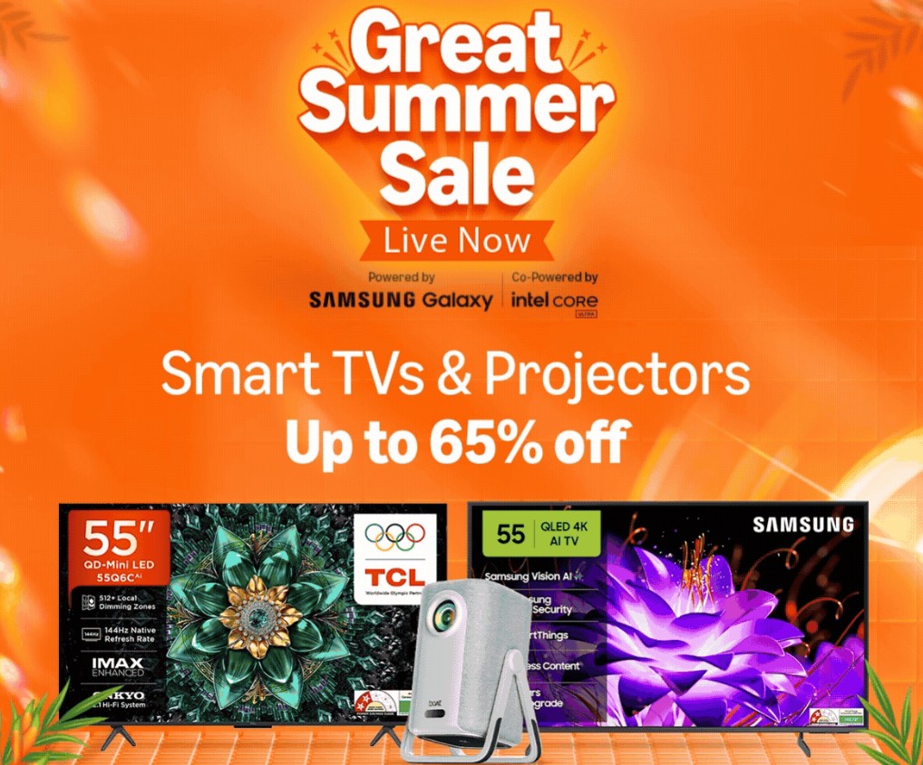 Amazon Great Summer Sale 2026: Deals on Smart TVs and Projectors