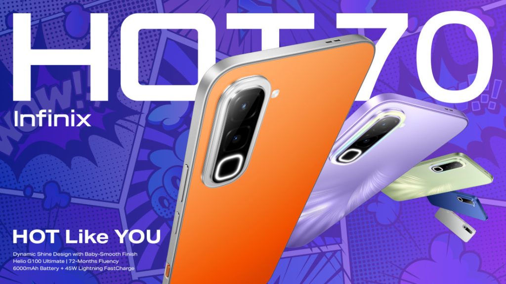 Infinix HOT 70 with 6.78″ 120Hz display, Dynamic Shine Design, 6000mAh battery announced