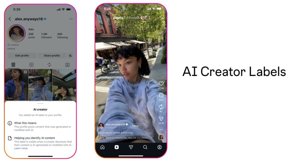 Instagram tests ‘AI Creator Labels’ to improve AI transparency