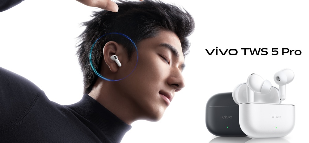 vivo TWS 5 Pro with up to 60dB ANC, Hi-Fi DAC, up to 50h total playback announced