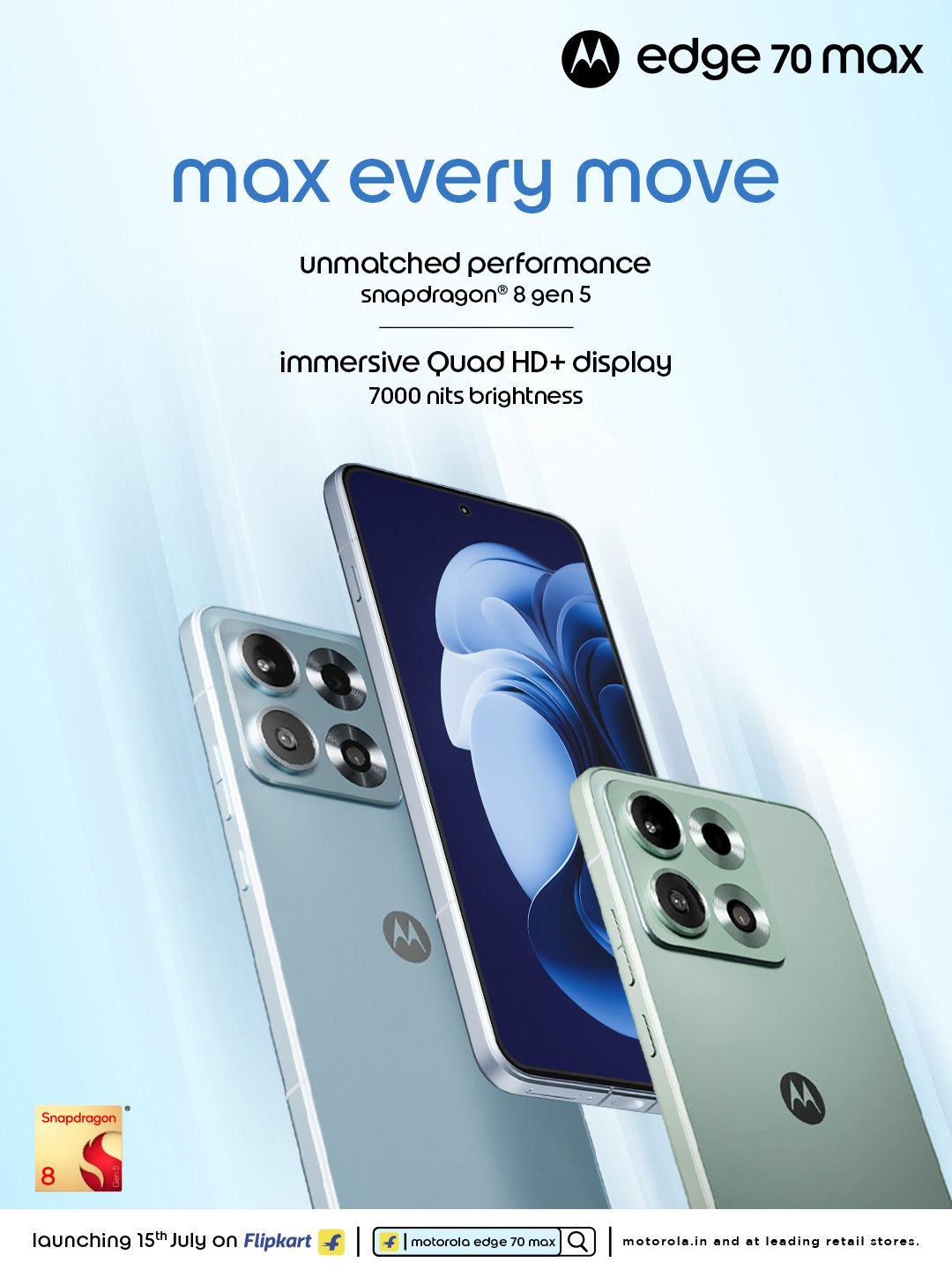 motorola edge 70 max to launch in India on July 15th