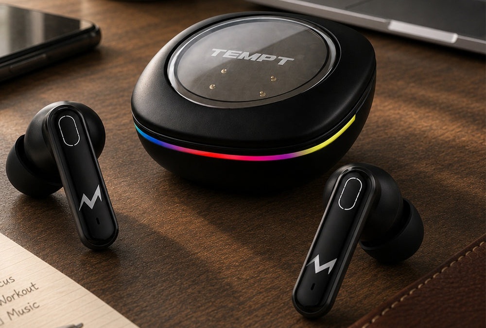 TEMPT Thunder Pro gaming earbuds with up to 60h total playback launched