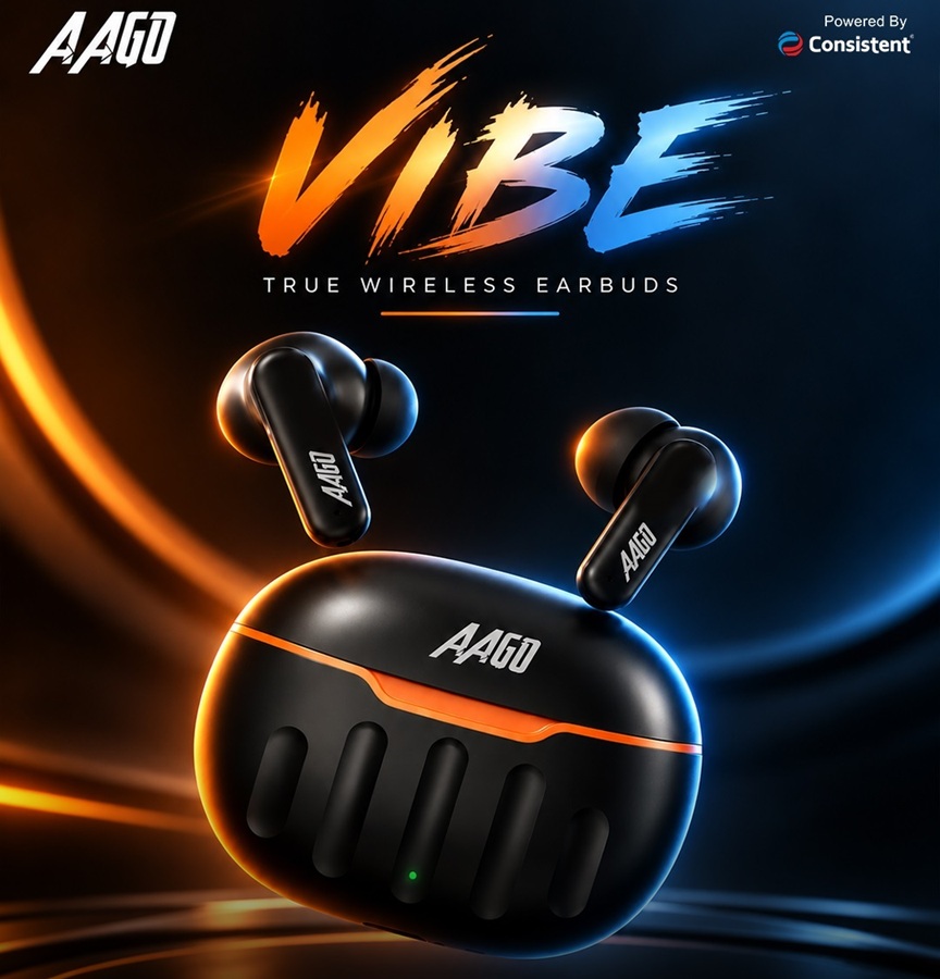 AAGO VIBE true wireless earbuds with up to 28h total playback launched