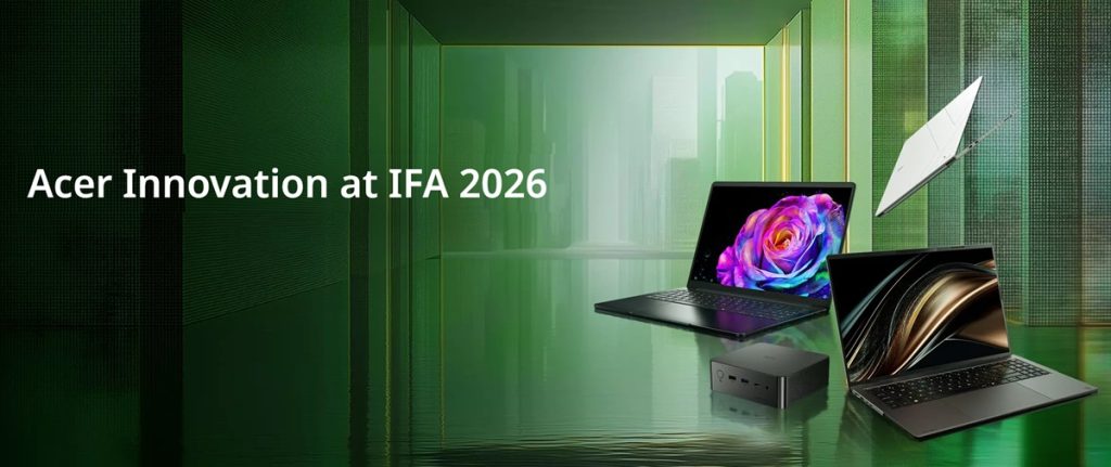 Acer Swift Blade 14, Swift Air 16, Aspire G 3D 16 and Vero 16 laptops announced at IFA 2026