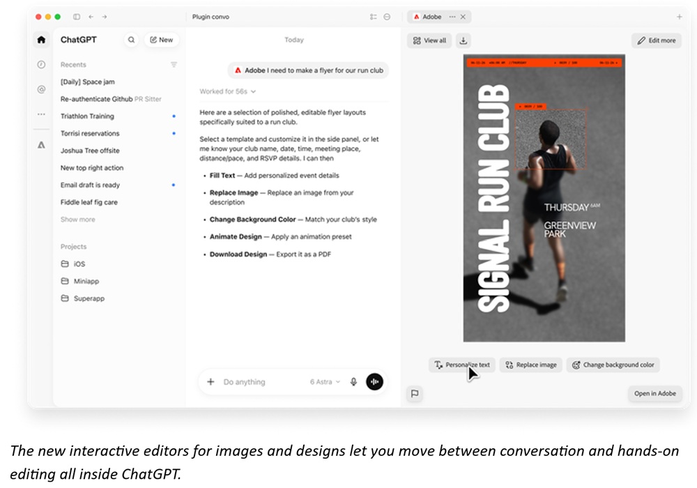 Adobe Plugin ChatGPT Interactive Editors