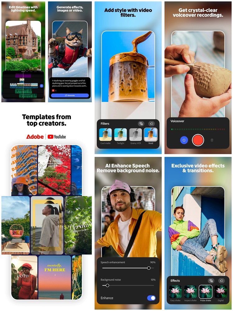 Adobe Premiere app Android features