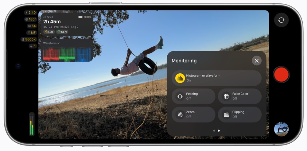 Apple Final Cut Camera monitoring tools
