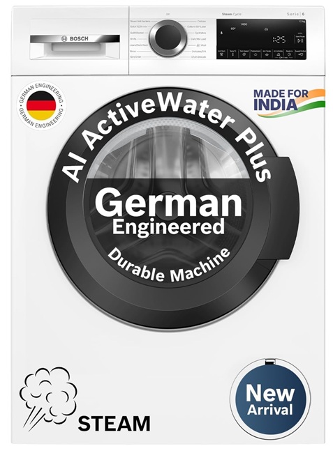 Bosch 8 kg 5 Star Front Load Fully-Automatic Washing Machine