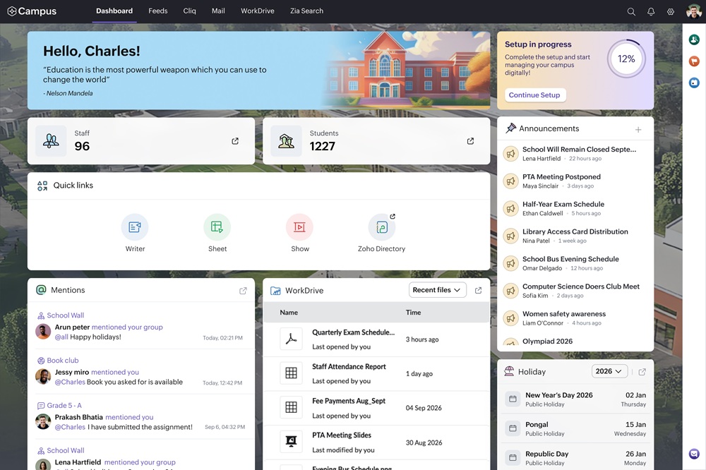 Zoho for Education