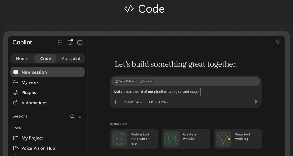 Copilot with Code